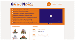 Desktop Screenshot of gastronapoje.cz